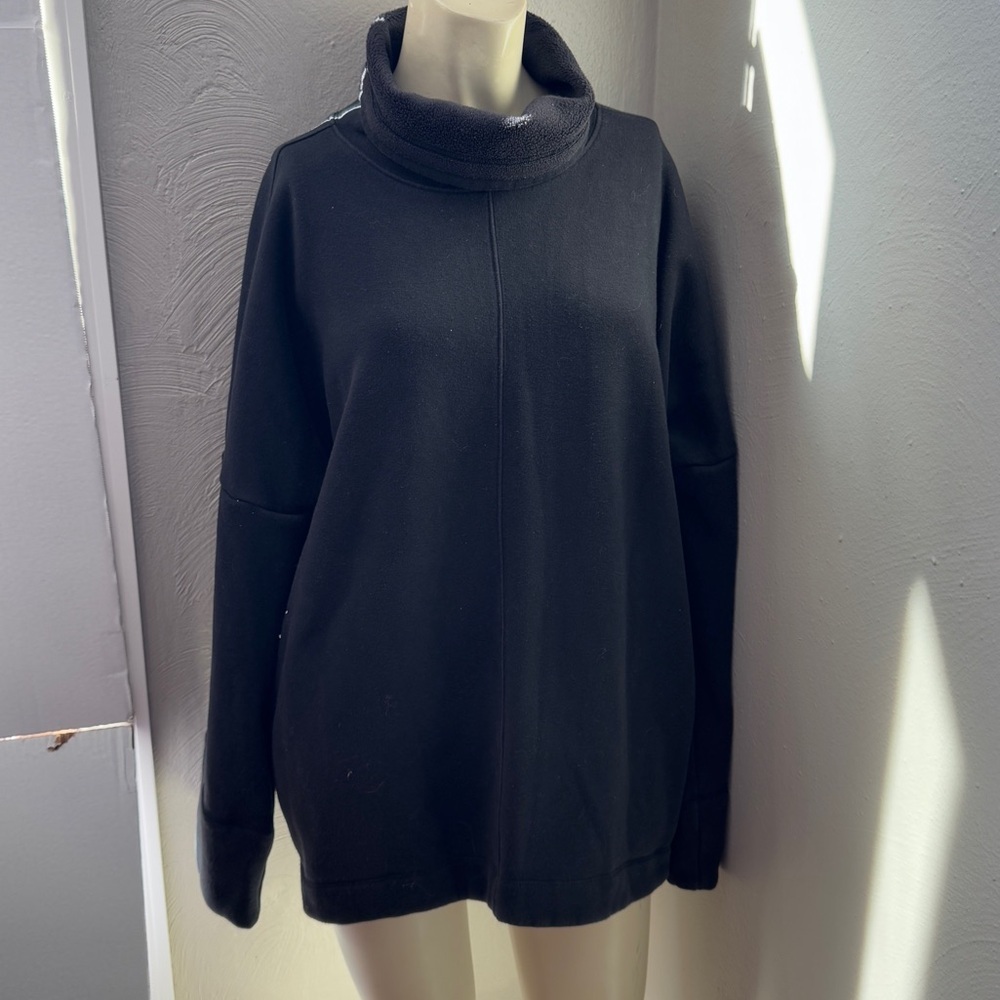 Athleta fleece cow neck sweater size med